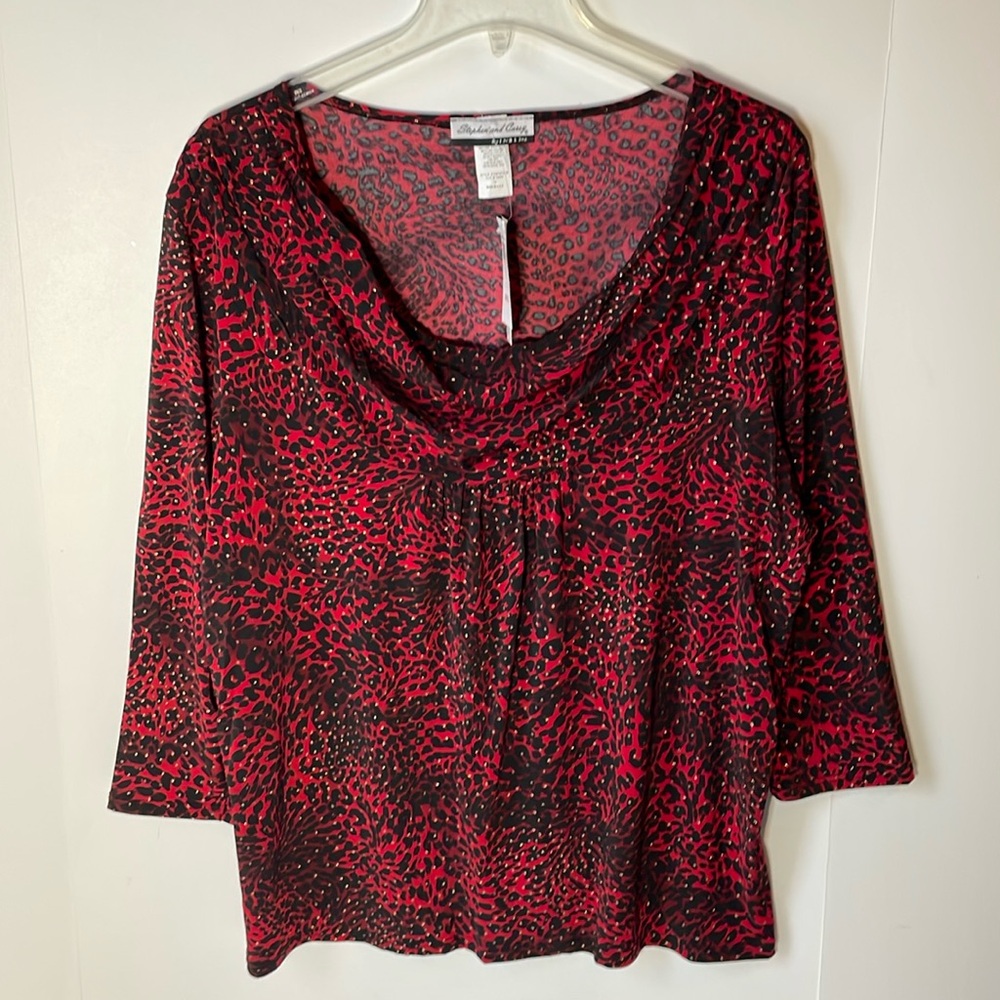Stephen and Casey Women's Size 1 X Blouse NWT  with sparkle